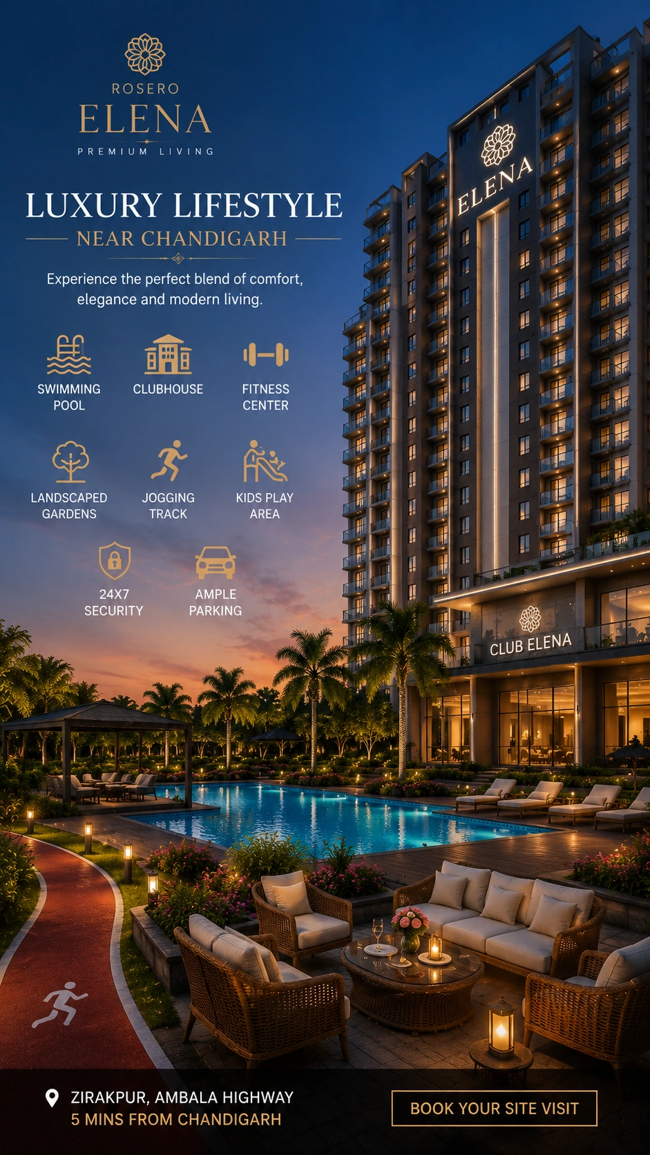Luxury lifestyle apartments near Chandigarh